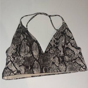 Snake skin bikini top